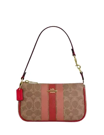 Coach Nolita 19 In Signature Canvas With Stripe