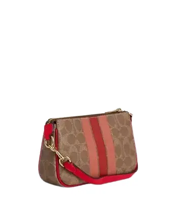 Coach Nolita 19 In Signature Canvas With Stripe