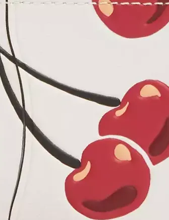 Coach Zip Card Case With Cherry Print