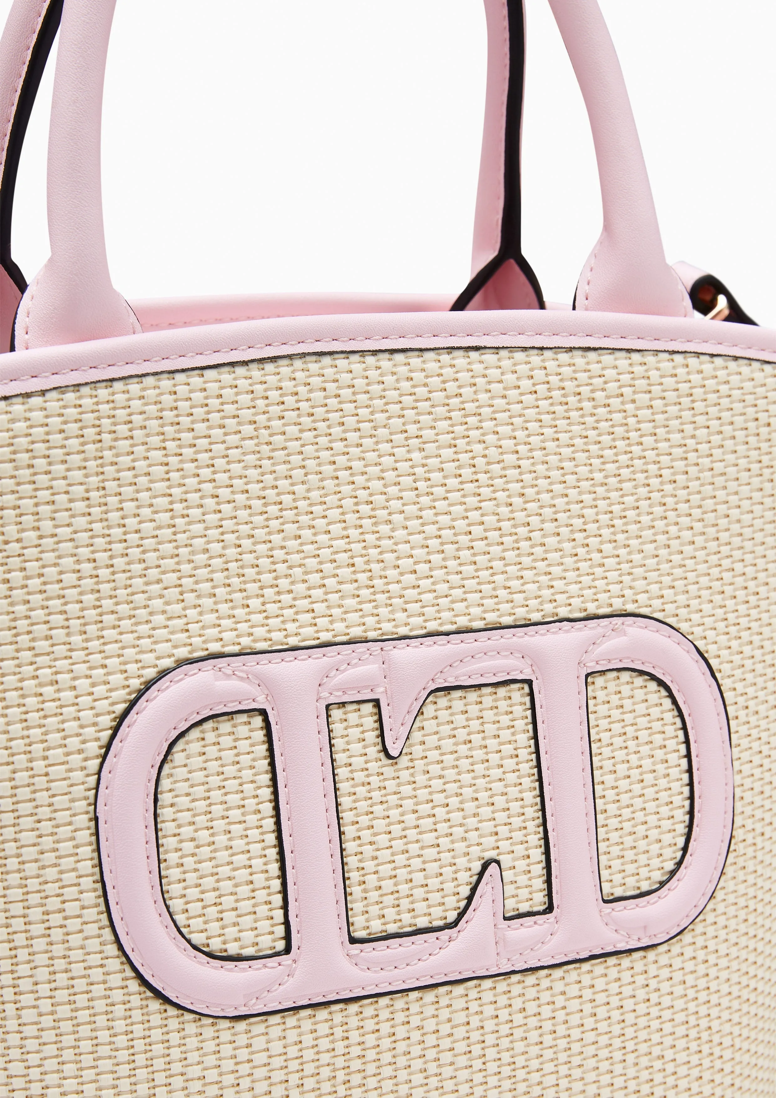 Comora Small Basket Tote Bag Pink