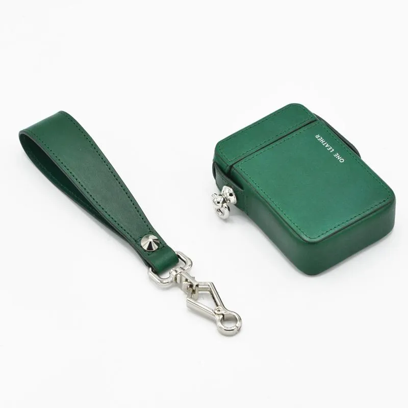 Cool Blue Leather Womens Mens 20pcs Cigarette Holder Case Wristlet Cigarette Case for Women