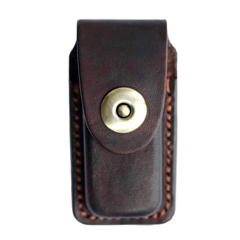 Cool Mens Leather Dunhill Rollagas Lighter Case with Loop Dunhill lighter Holder with Loops