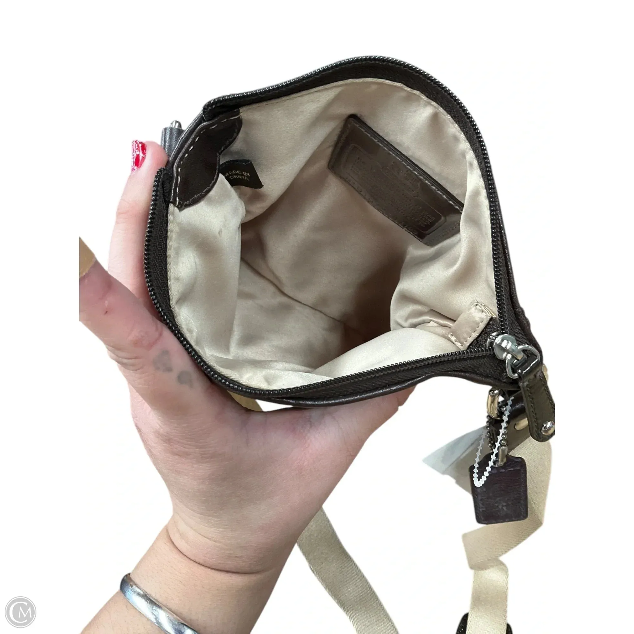 Crossbody Designer By Coach, Size: Small