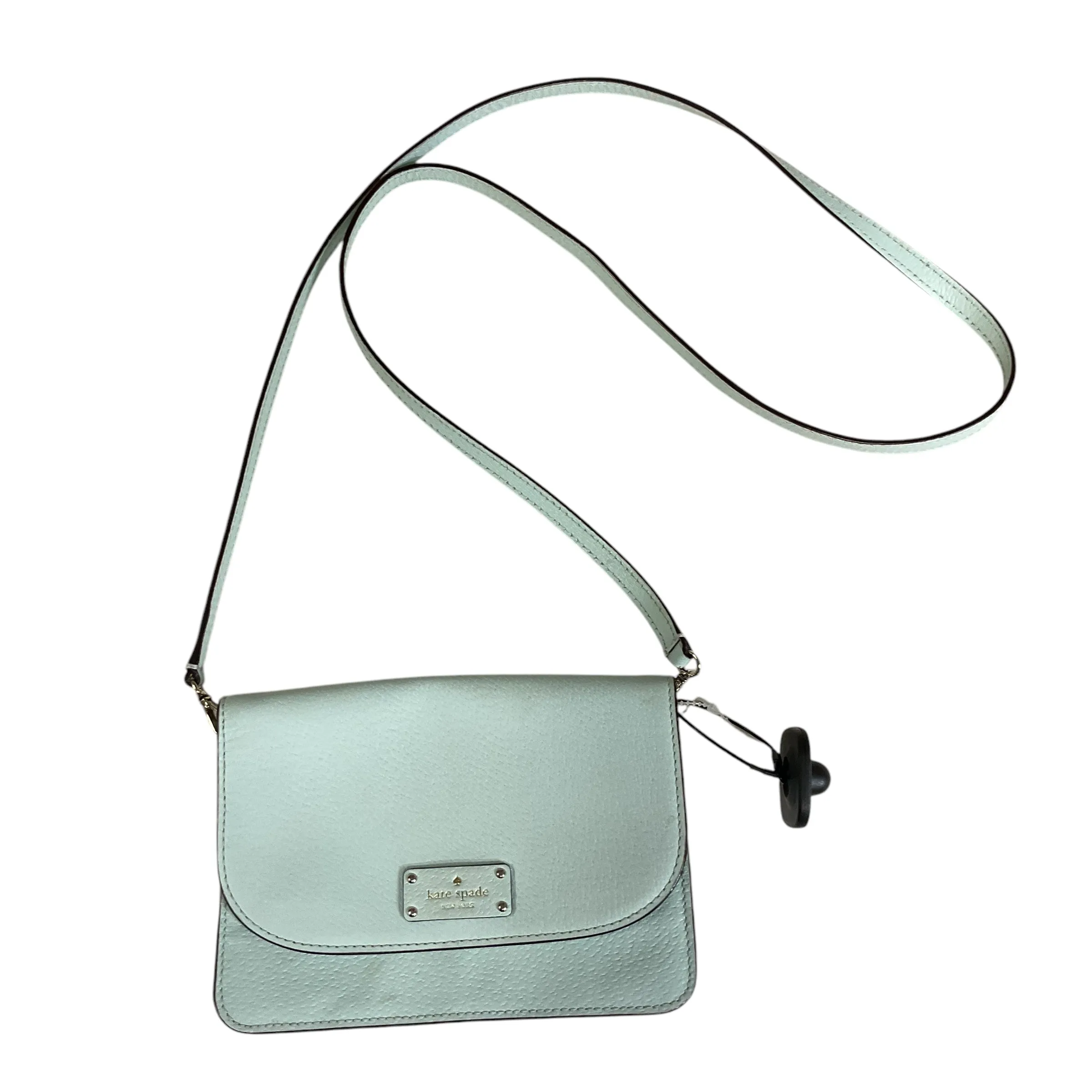 Crossbody Designer By Kate Spade In Aqua, Size:Small AS IS