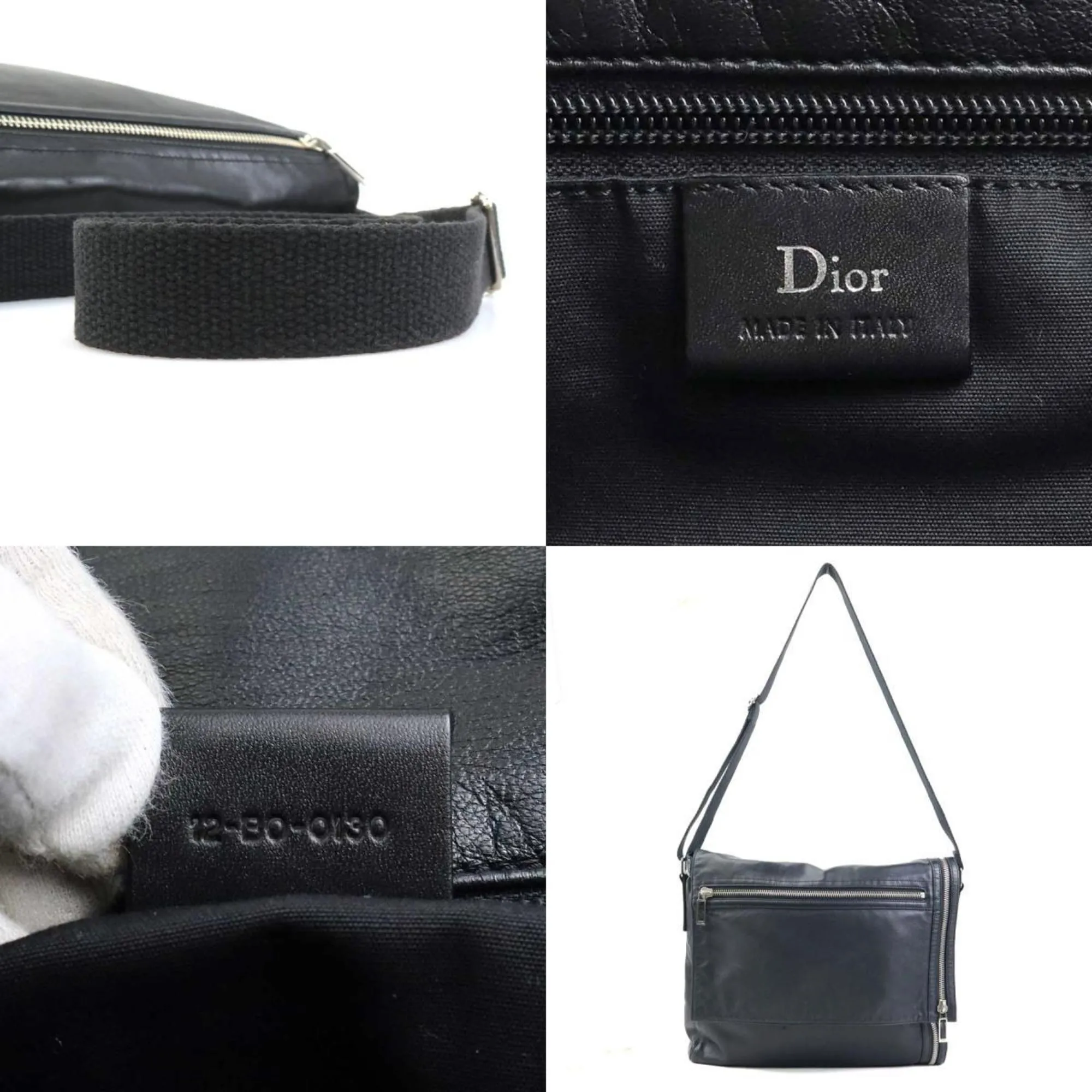 Dior Homme Leather Shoulder Bag (Pre-Owned)
