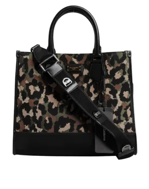 Dolce & Gabbana multi Leopard Shopping Tote Shoulder Men's Bag