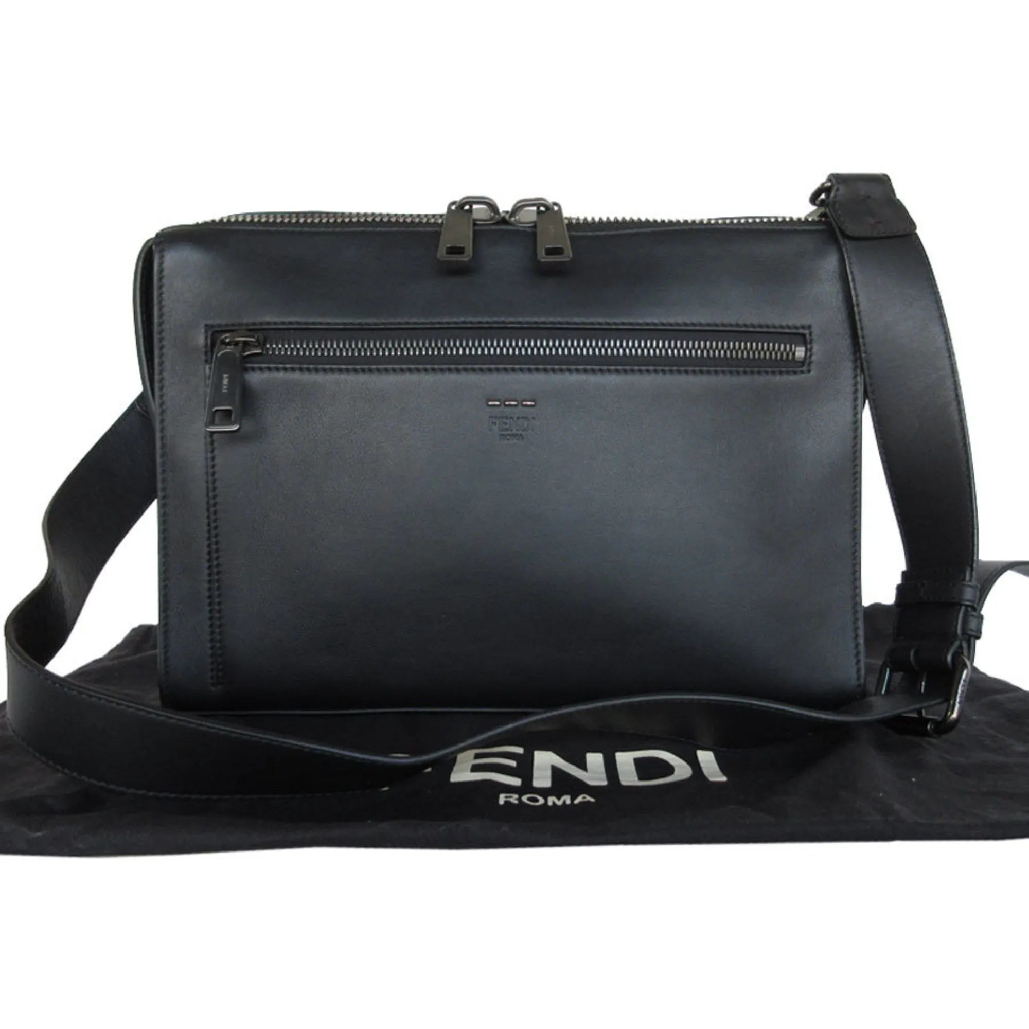 Fendi Leather Shoulder Bag (Pre-Owned)