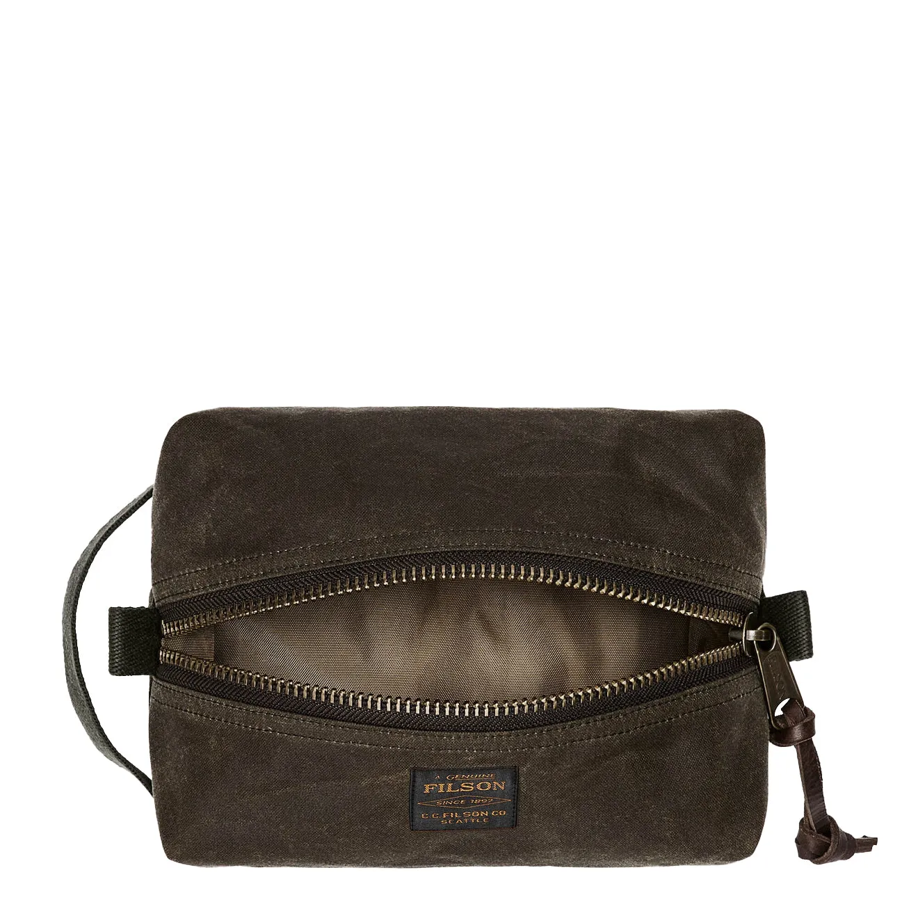 Filson Tin Cloth Travel Kit Otter Green