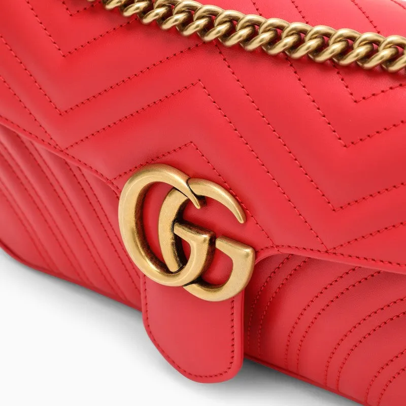 Gucci Gg Marmont Red Small Shoulder Bag Women