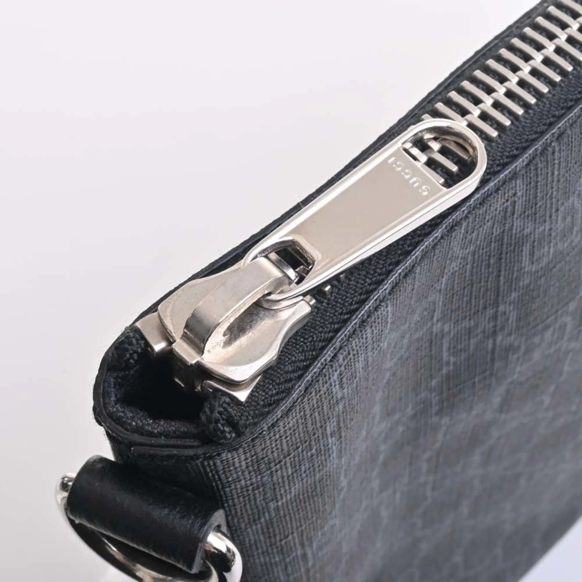 GUCCI GG Supreme Shoulder Bag 474139 Black Men's