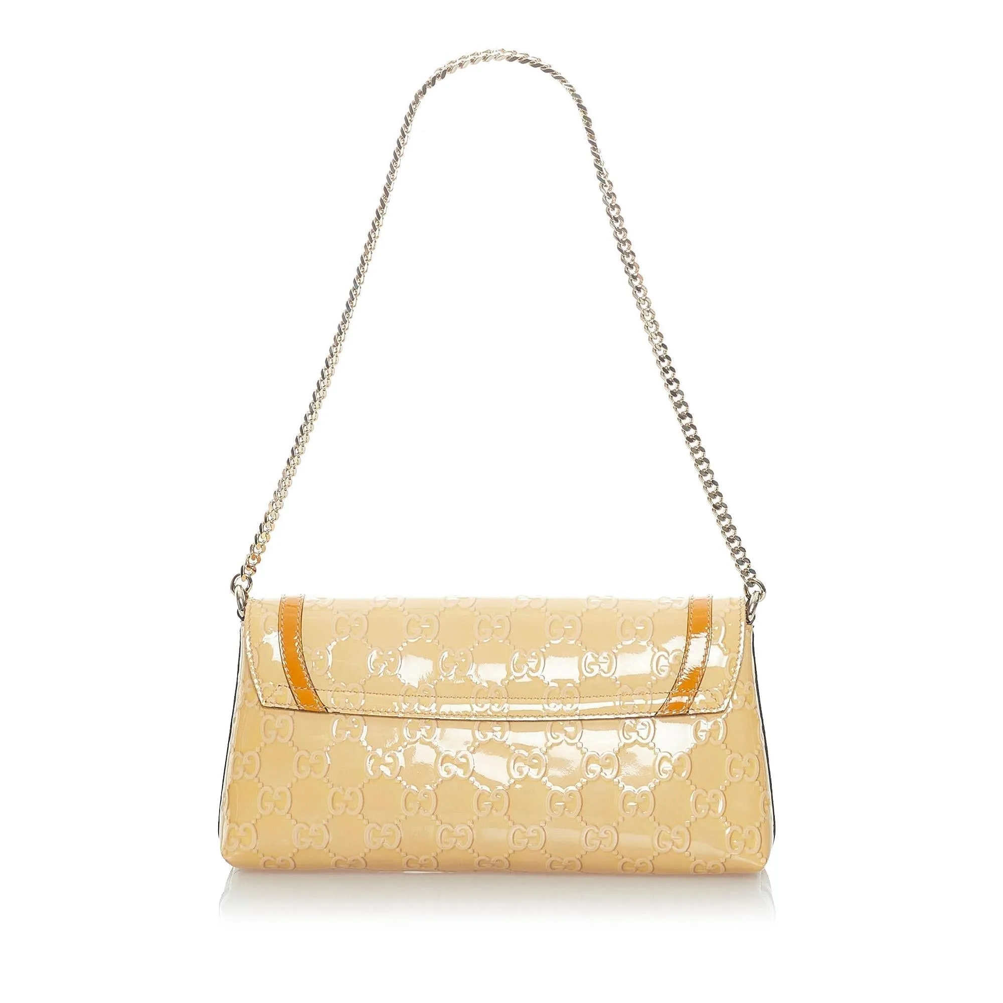 Gucci Guccissima Patent Leather Mayfair Shoulder Bag (SHG-33152)