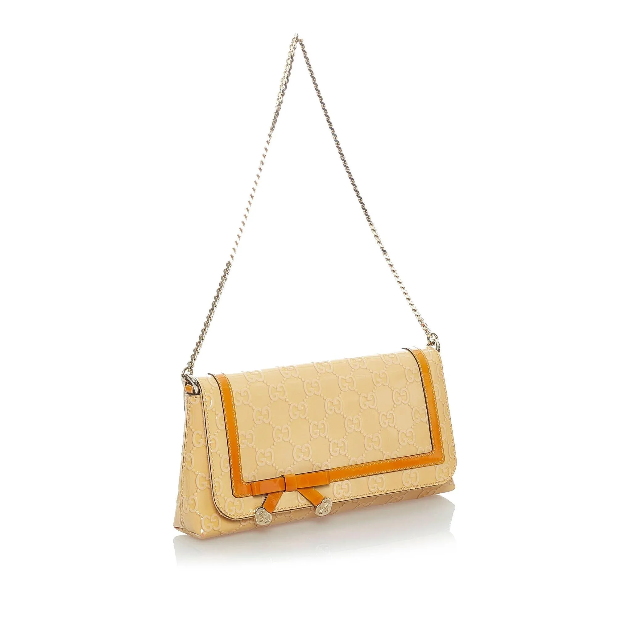 Gucci Guccissima Patent Leather Mayfair Shoulder Bag (SHG-33152)