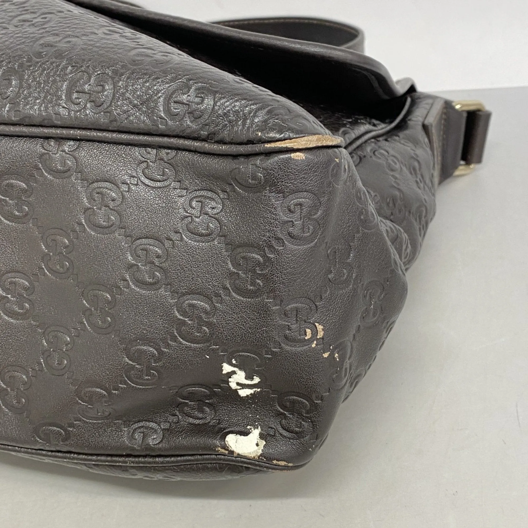 Gucci Leather Shoulder Bag (Pre-Owned)