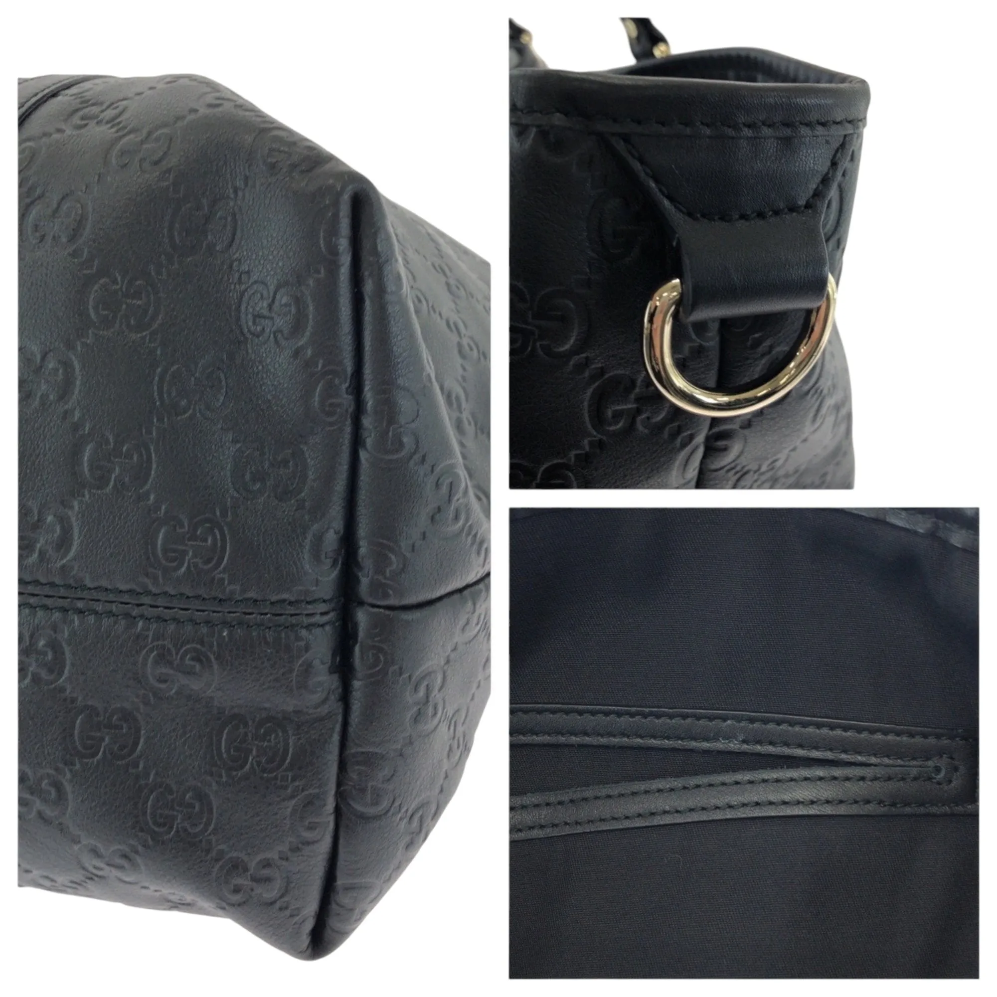 Gucci Leather Shoulder Bag Tote Bag (Pre-Owned)