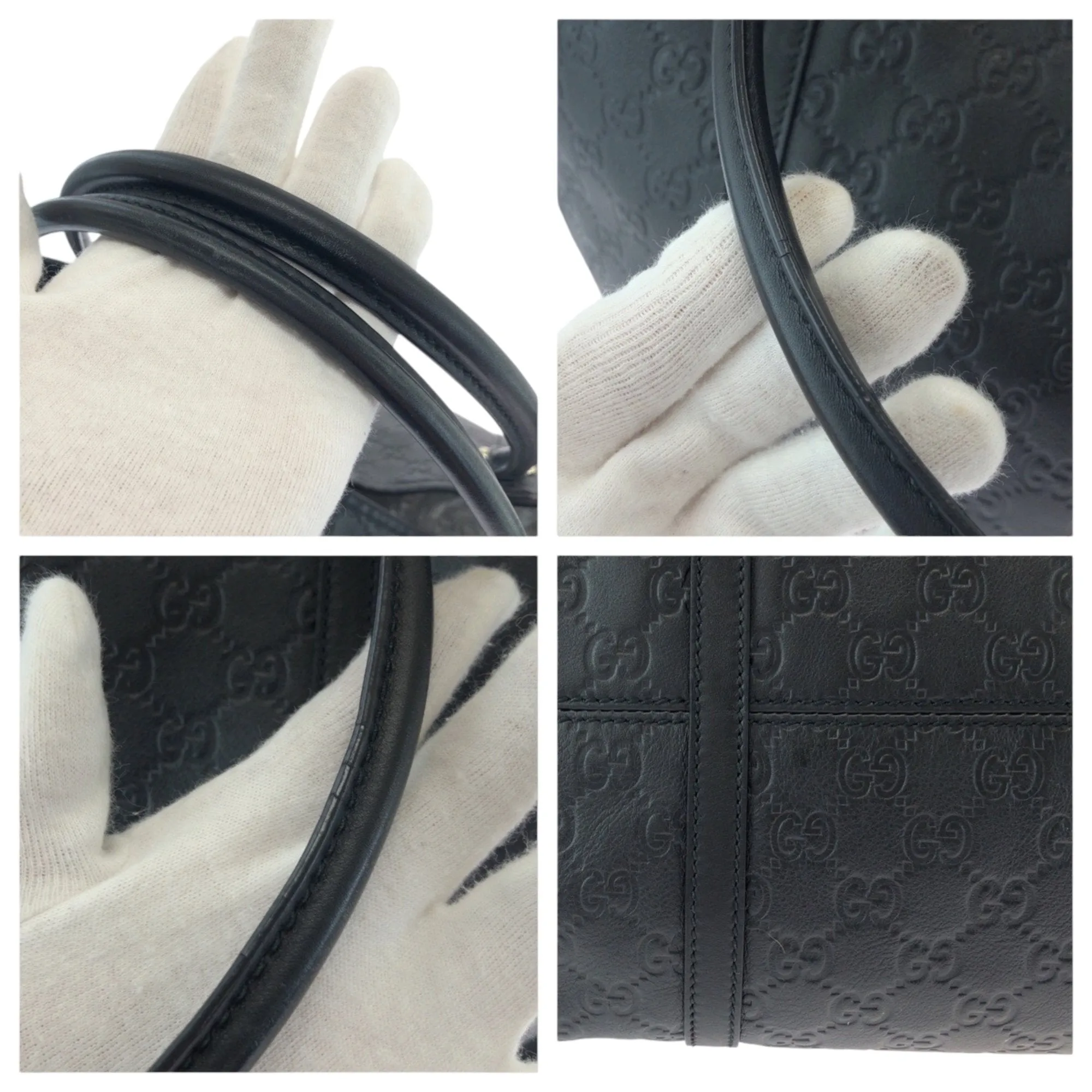 Gucci Leather Shoulder Bag Tote Bag (Pre-Owned)