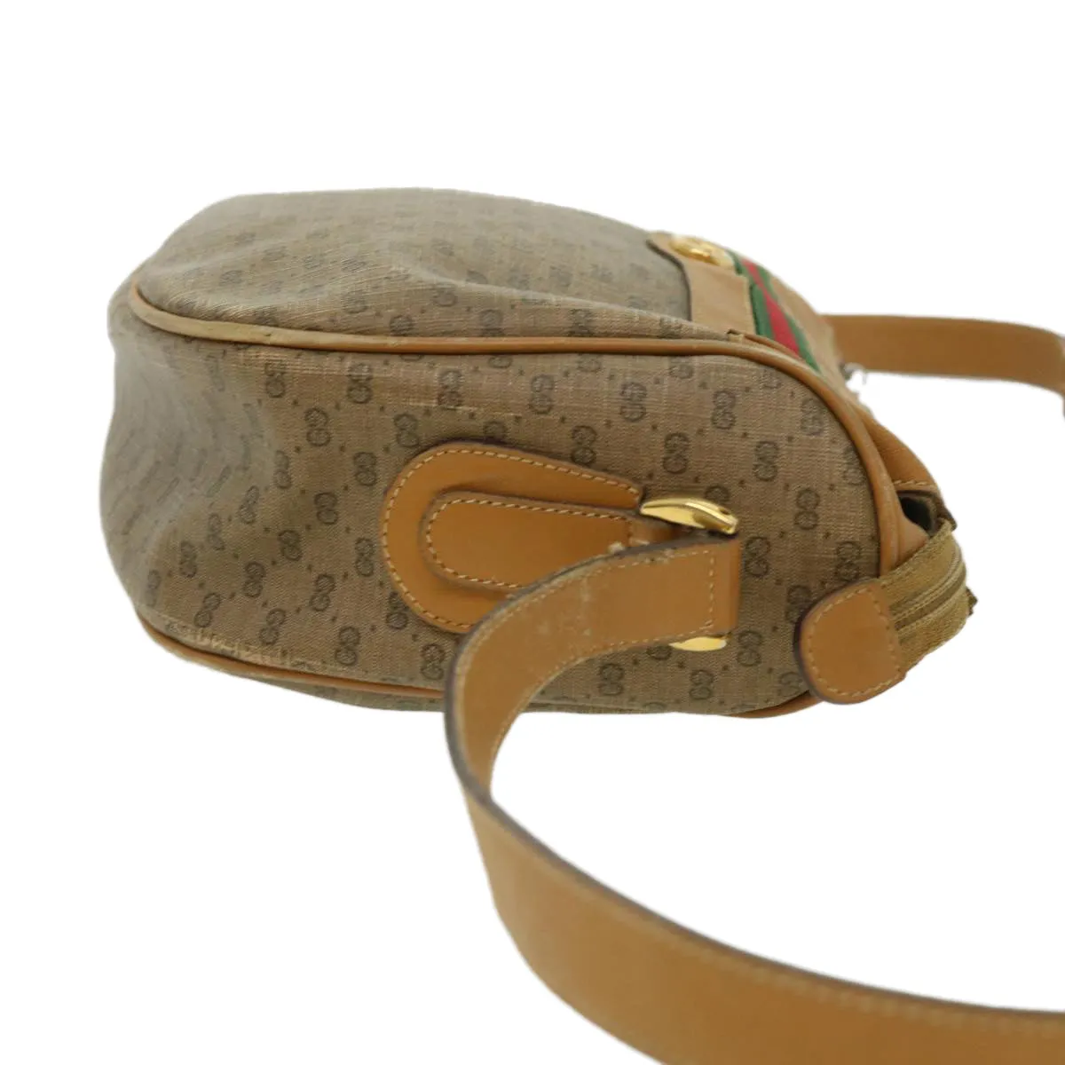 GUCCI Micro GG Canvas Shoulder Bag Brown 001580918  rd2931