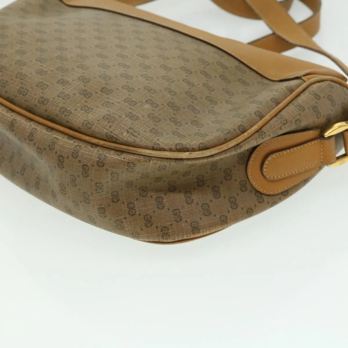 GUCCI Micro GG Canvas Shoulder Bag Brown 001580918  rd2931