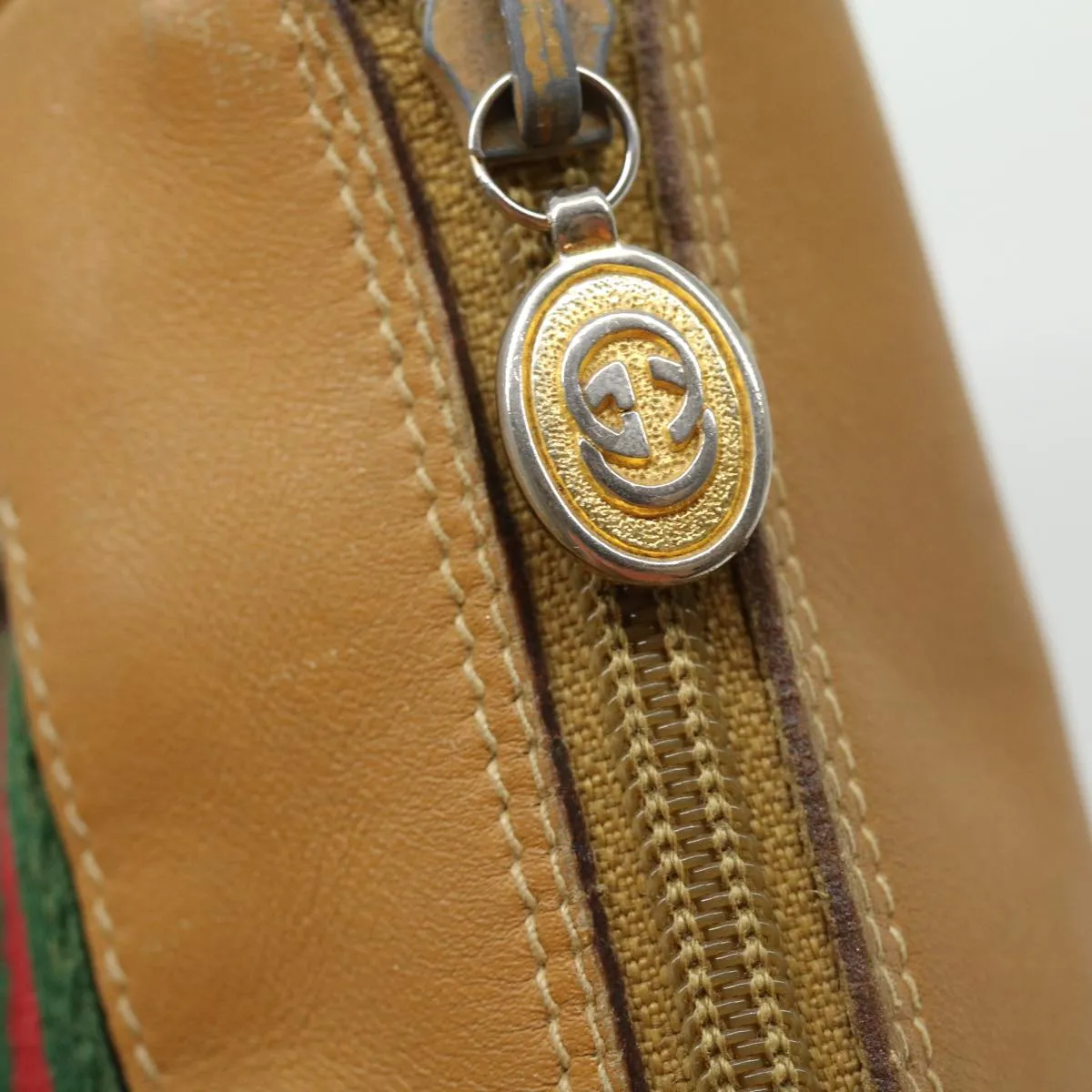 GUCCI Micro GG Canvas Shoulder Bag Brown 001580918  rd2931