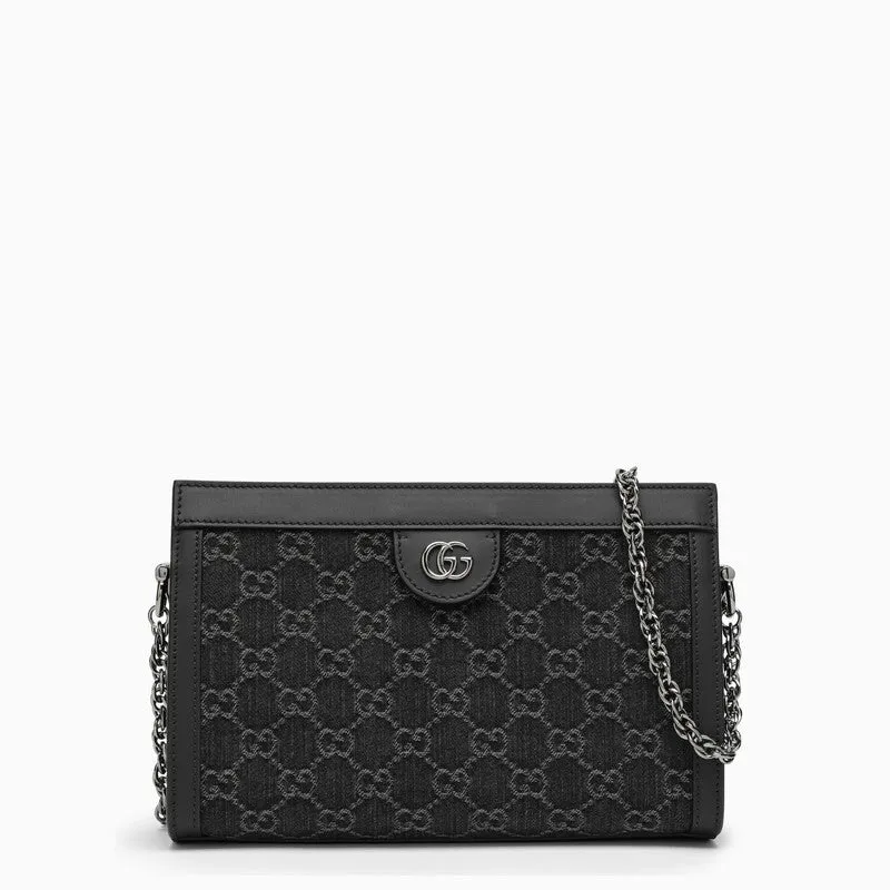 Gucci Ophidia Small Shoulder Bag Black/Grey Women