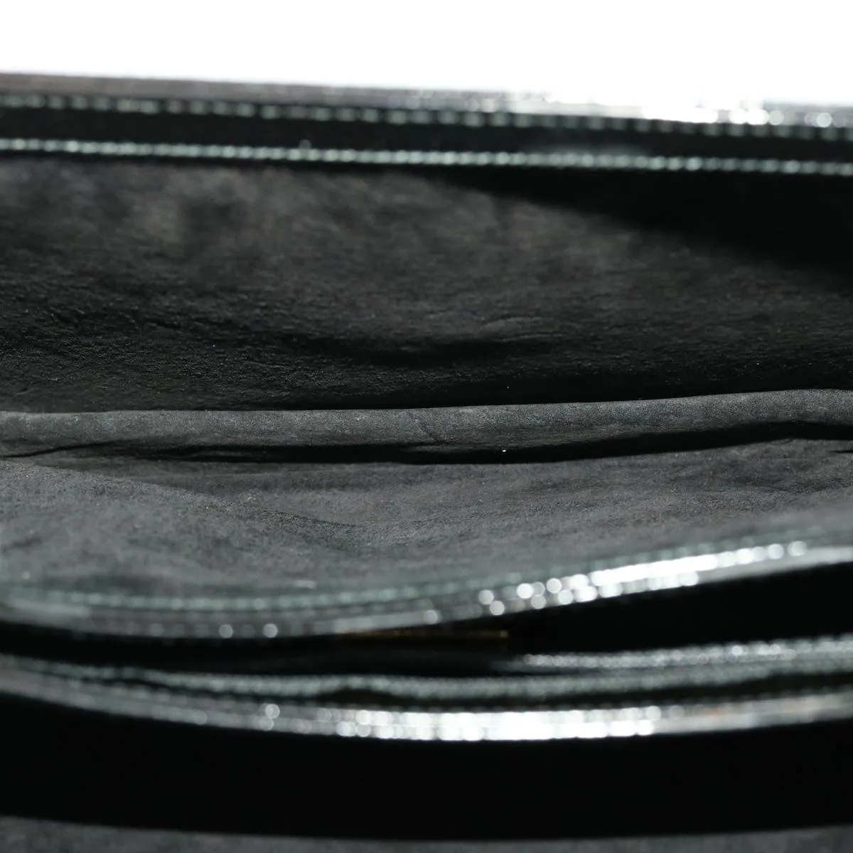 GUCCI Shoulder Bag Patent leather Black  fm2405