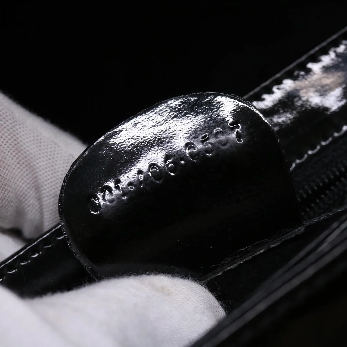 GUCCI Shoulder Bag Patent leather Black  fm2405