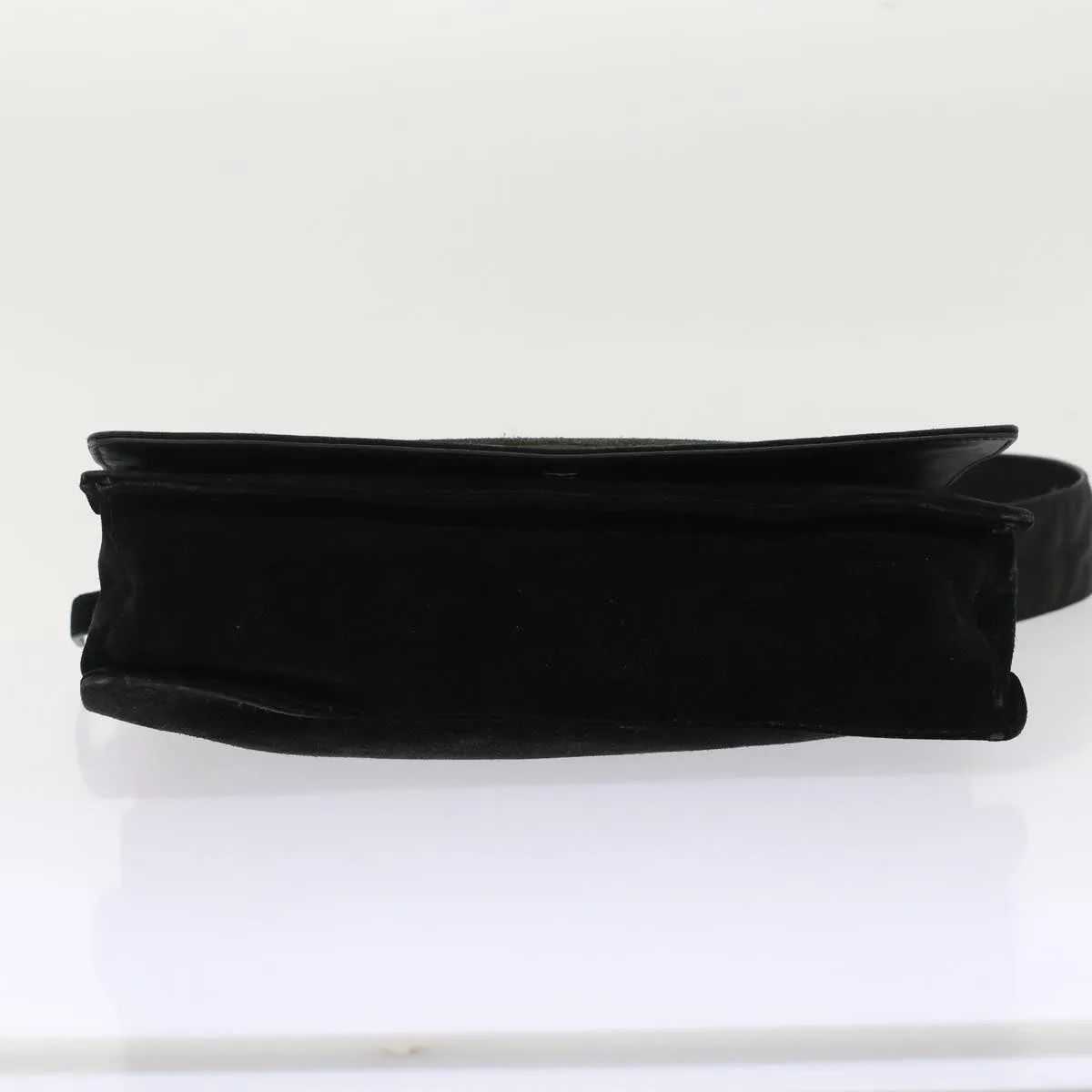 GUCCI Shoulder Bag Suede Black  49411