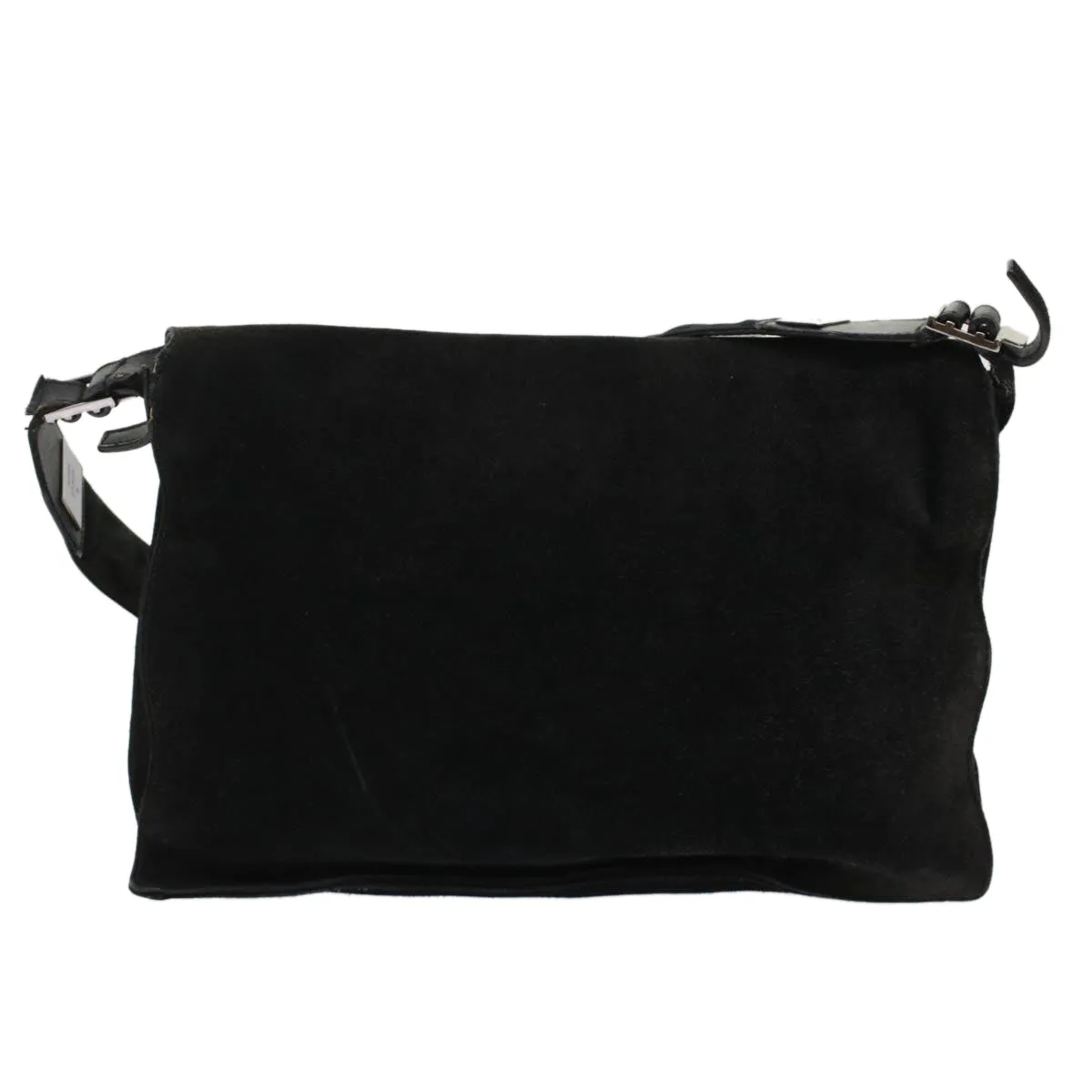 GUCCI Shoulder Bag Suede Black  49411