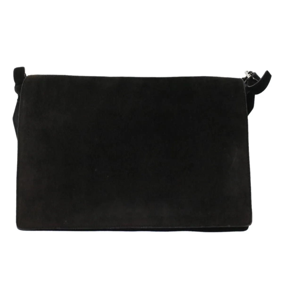 GUCCI Shoulder Bag Suede Black  49411
