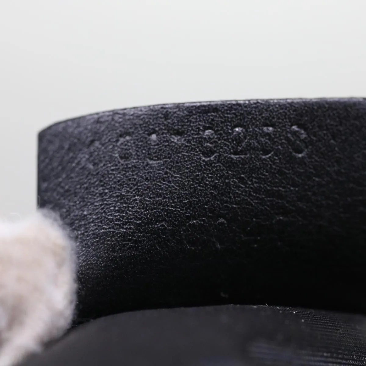 GUCCI Shoulder Bag Suede Black  49411