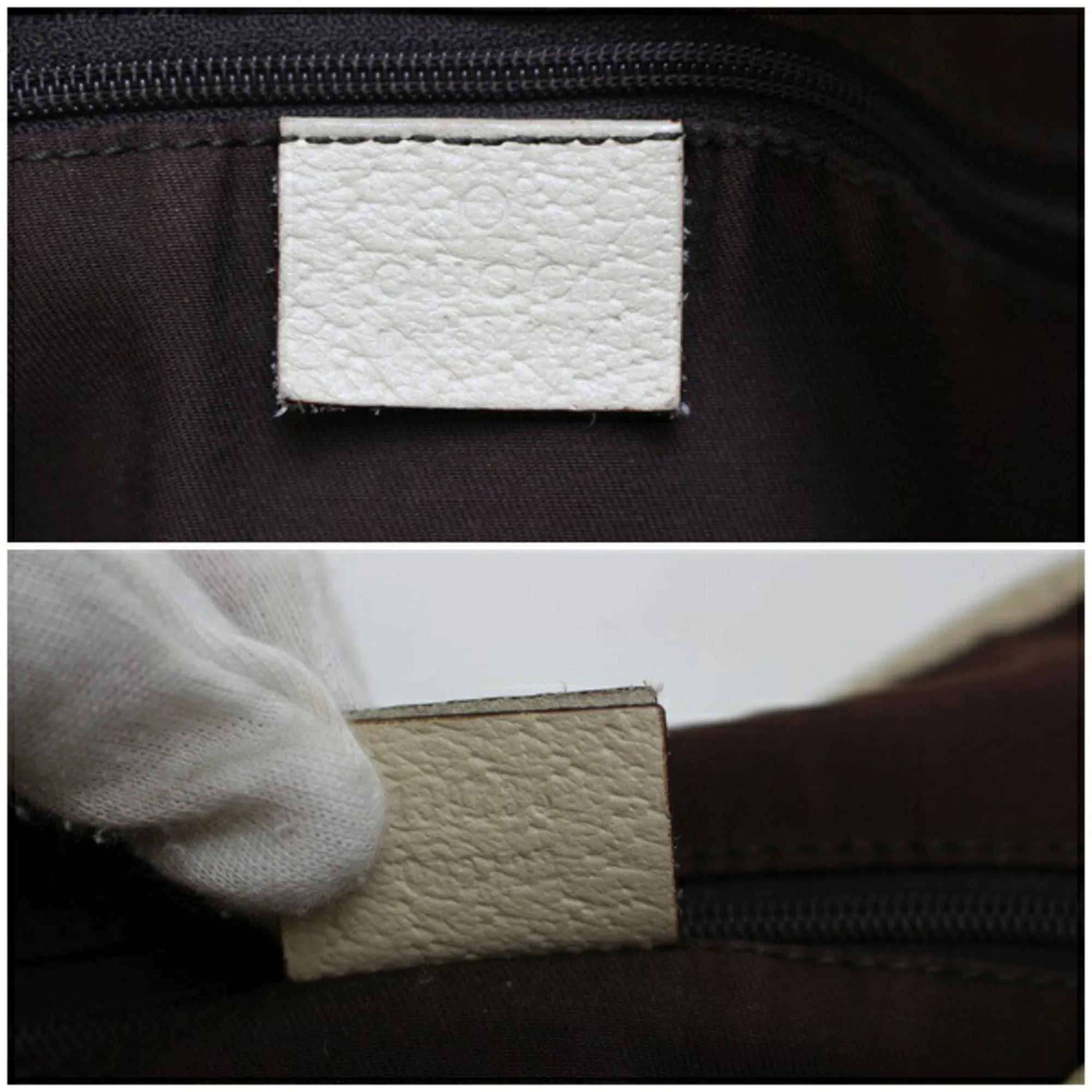 Gucci Tote Bag Shoulder GG Canvas x Leather Beige Ivory 130786 GUCCI Ladies