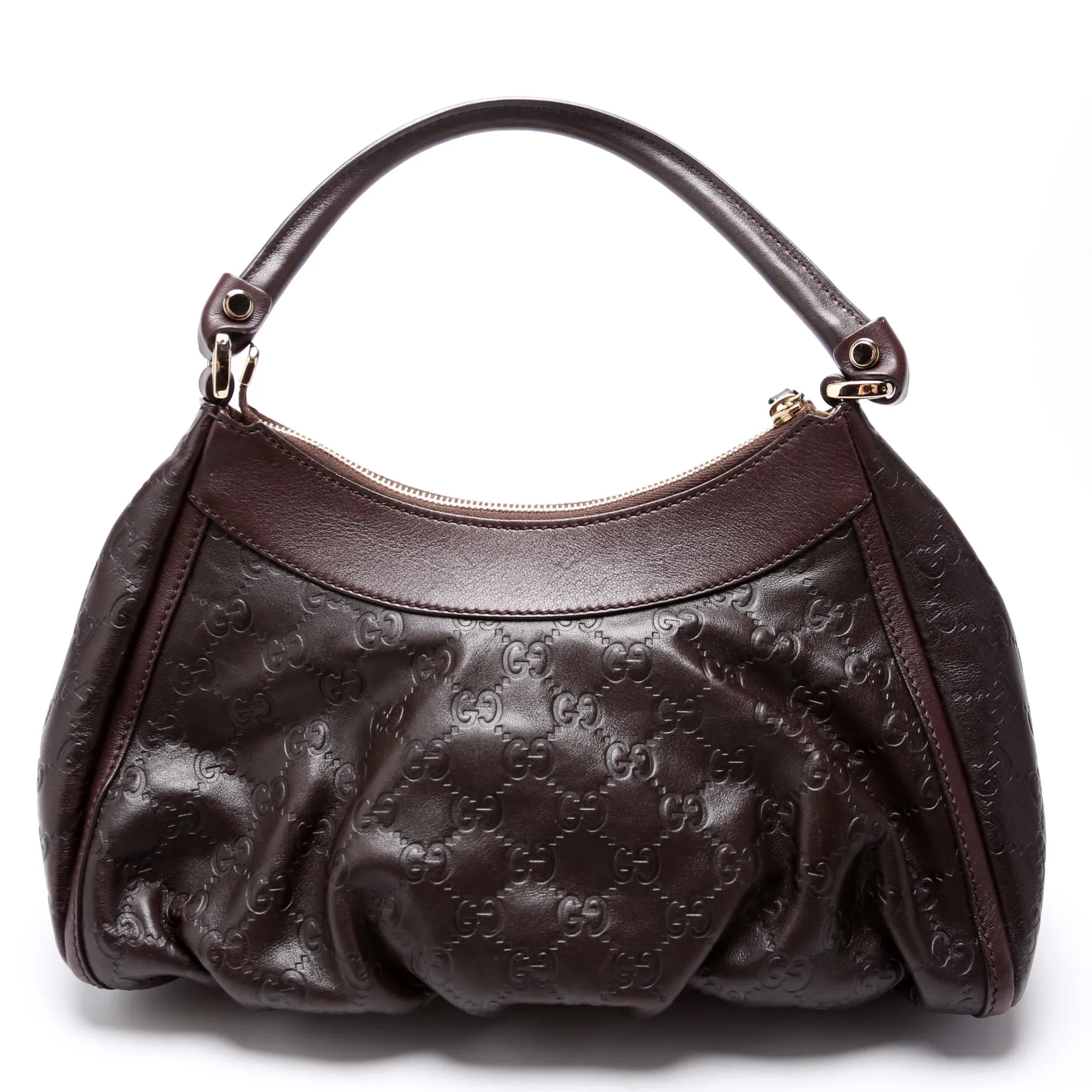 Guccissima Abbey D Ring Shoulder Bag Brown