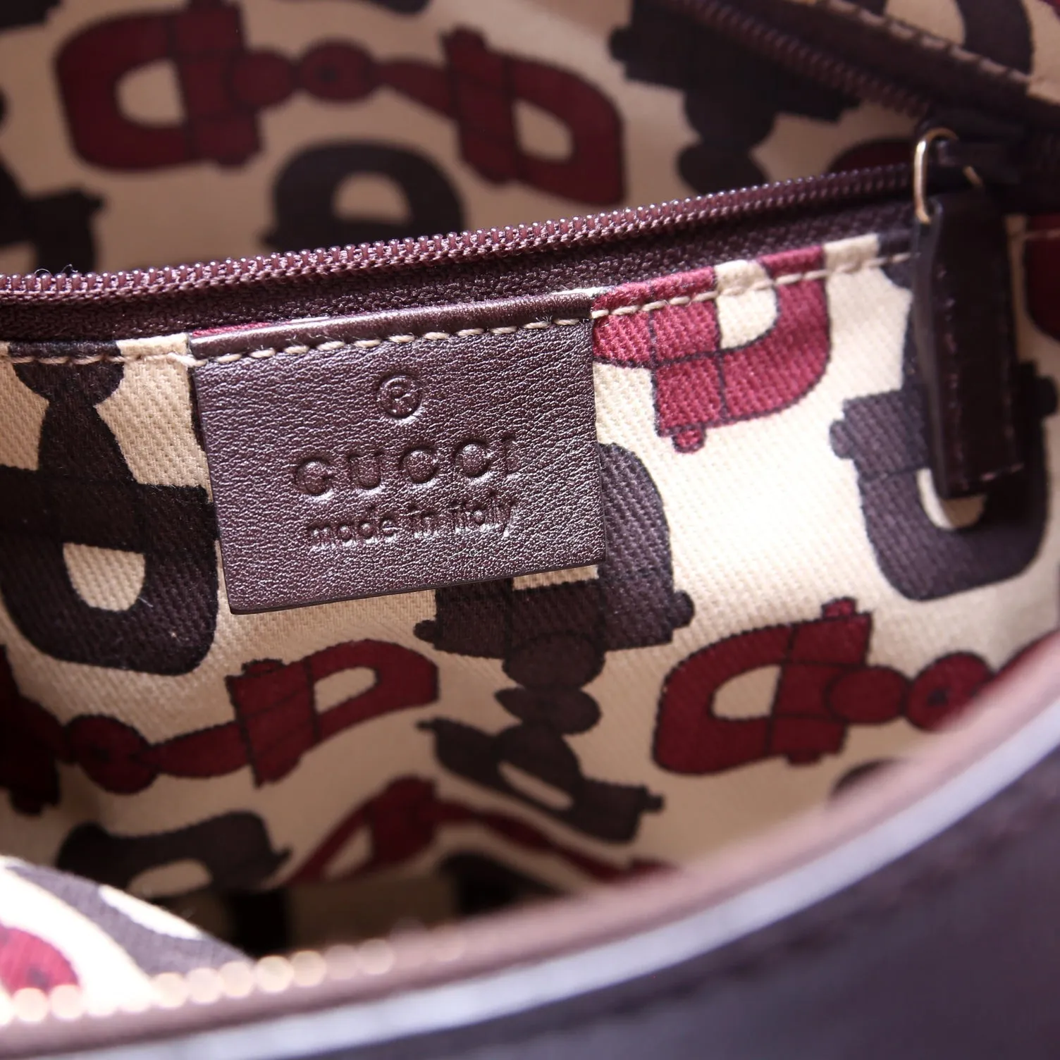 Guccissima Abbey D Ring Shoulder Bag Brown