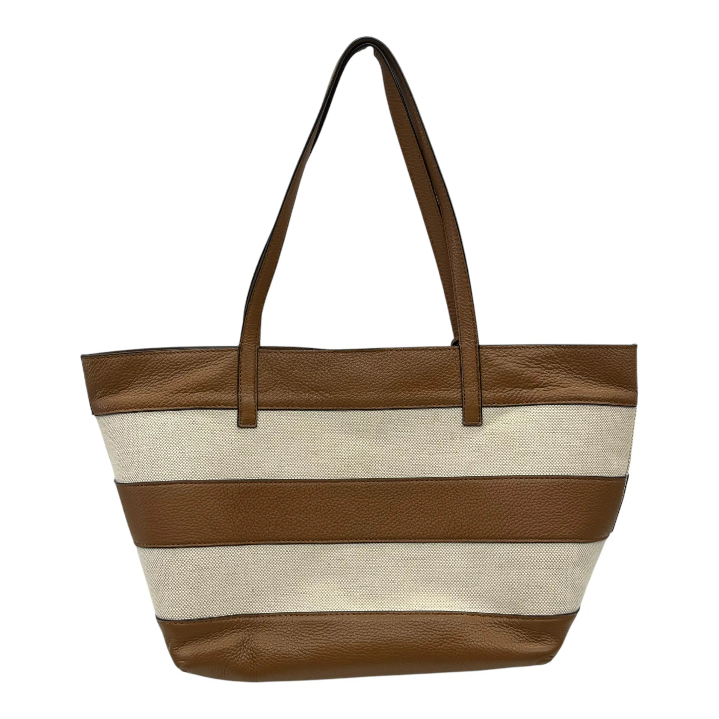 Handbag Designer By Michael Kors In Brown & Tan, Size:Large