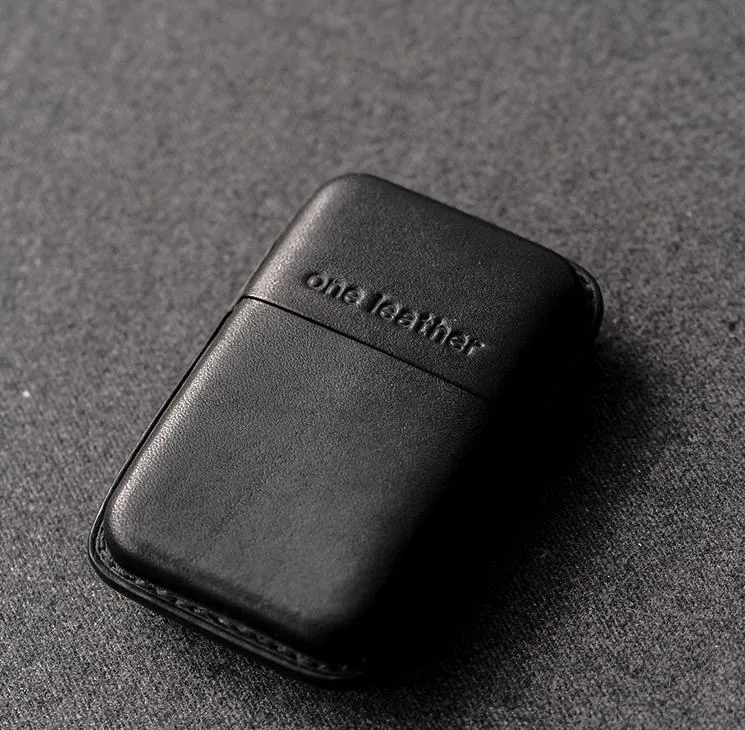 Handmade Green Leather Mens 11pcs Cigarette Holder Case Cool Custom Cigarette Case for Men