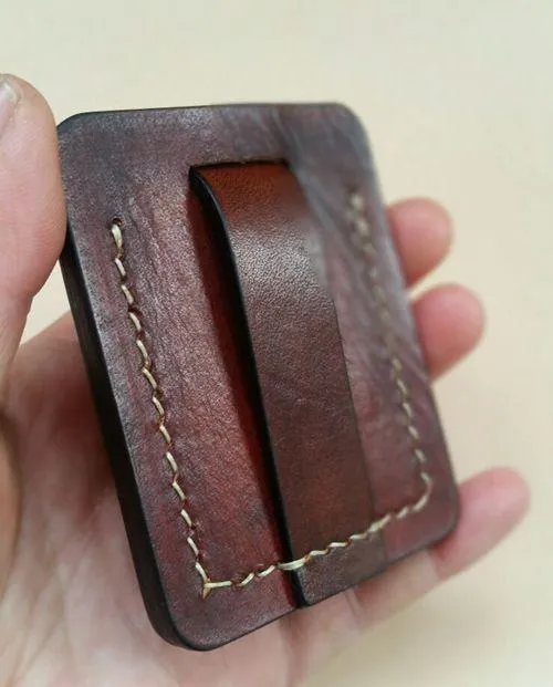 Handmade Leather Classic Zippo Lighter Case Coffee Standard Zippo Lighter Holder Pouch For Men