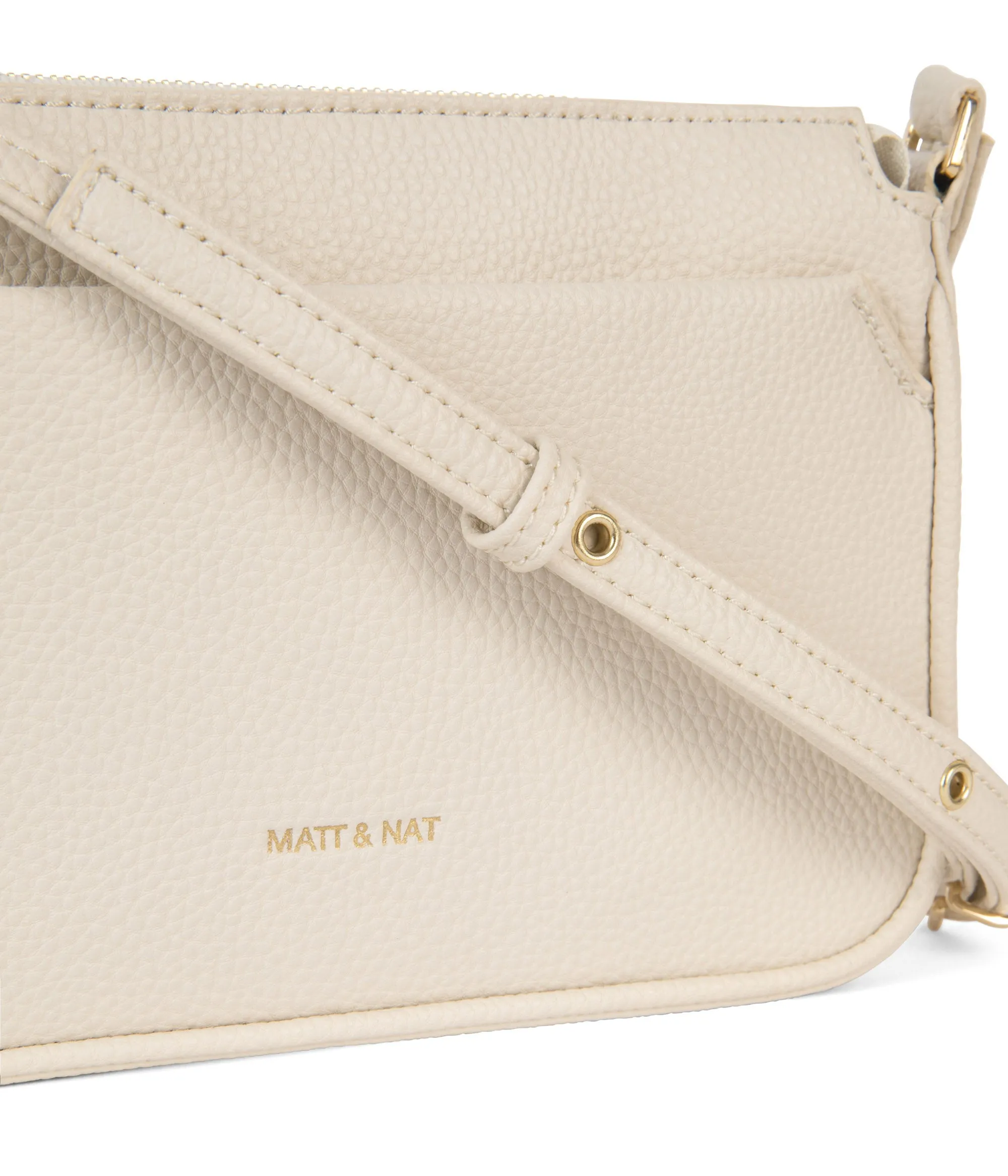 IVY Slim Vegan Crossbody Bag - Grain