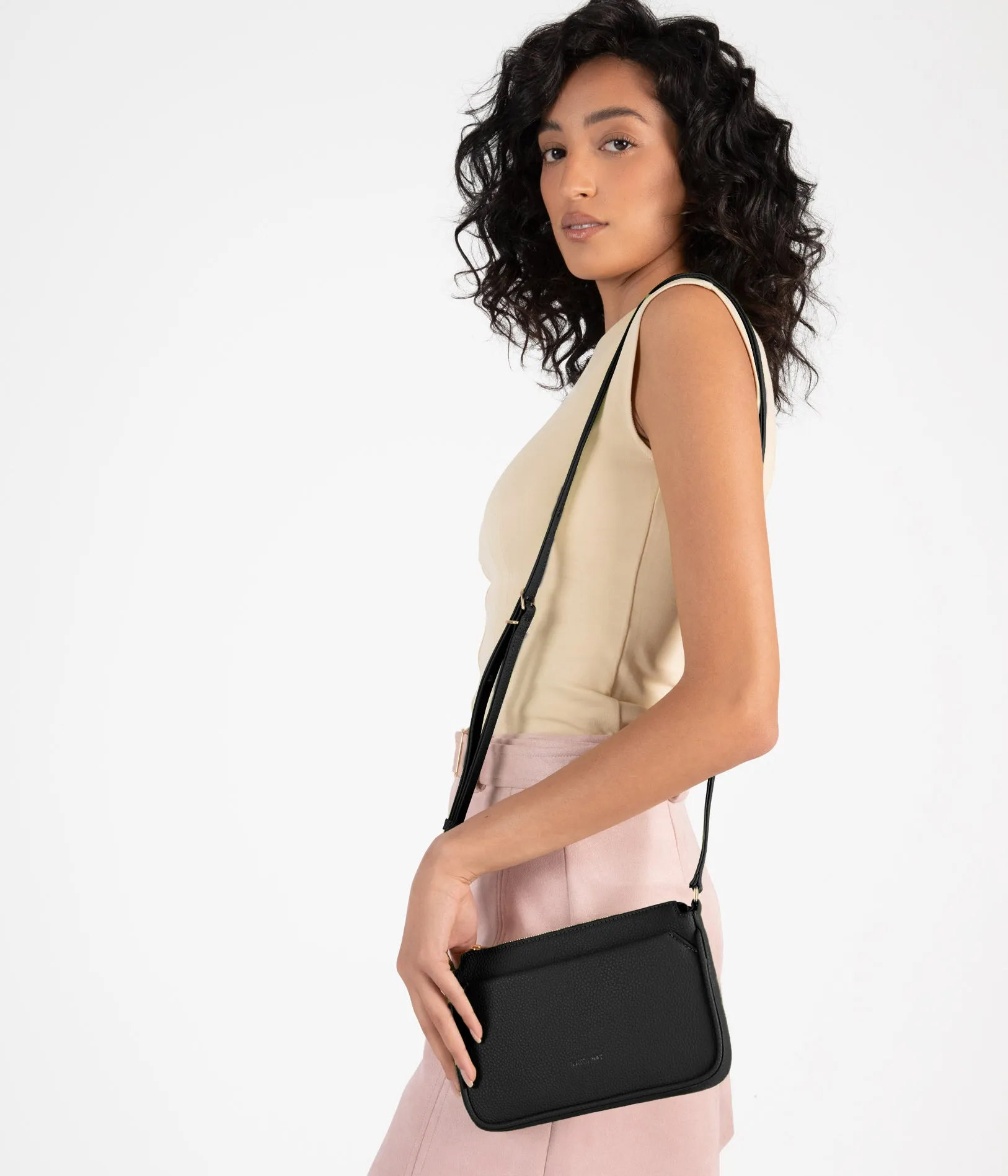 IVY Slim Vegan Crossbody Bag - Grain