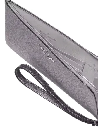Kate Spade New York Lucy Glitter Medium L-Zip Wristlet