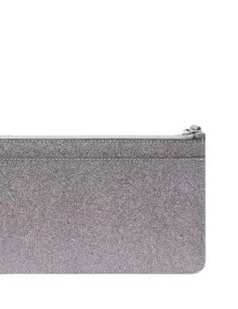 Kate Spade New York Lucy Glitter Medium L-Zip Wristlet