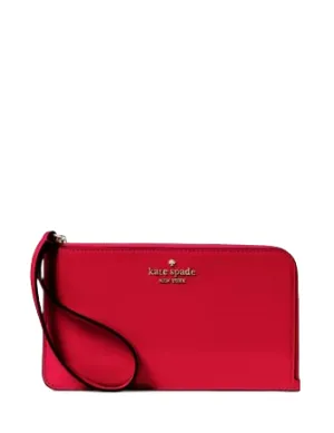 Kate Spade New York Lucy Patent Medium L-Zip Wristlet