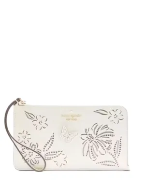 Kate Spade New York Lucy Perforated Medium L-Zip Wristlet