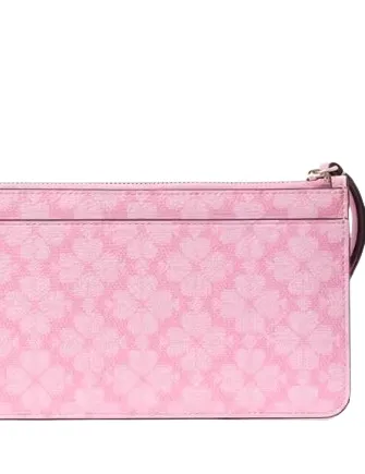 Kate Spade New York Lucy Spade Flower Medium L-zip Wristlet