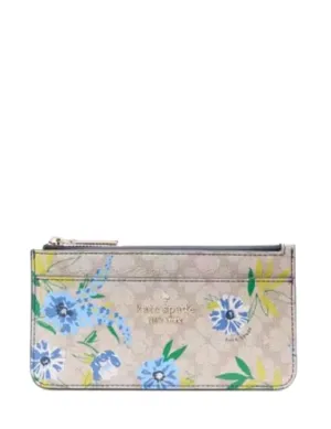 Kate Spade New York Spade Flower Floral Large Slim Card Holder