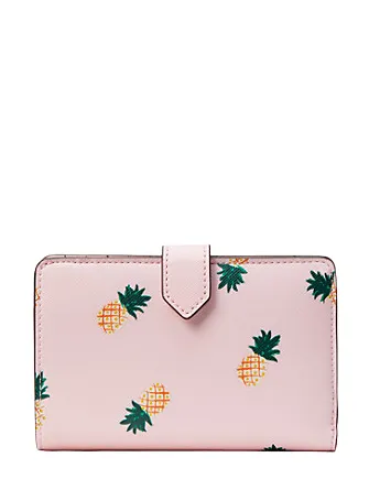 Kate Spade New York Staci Medium Pineapple Compact Bifold Wallet