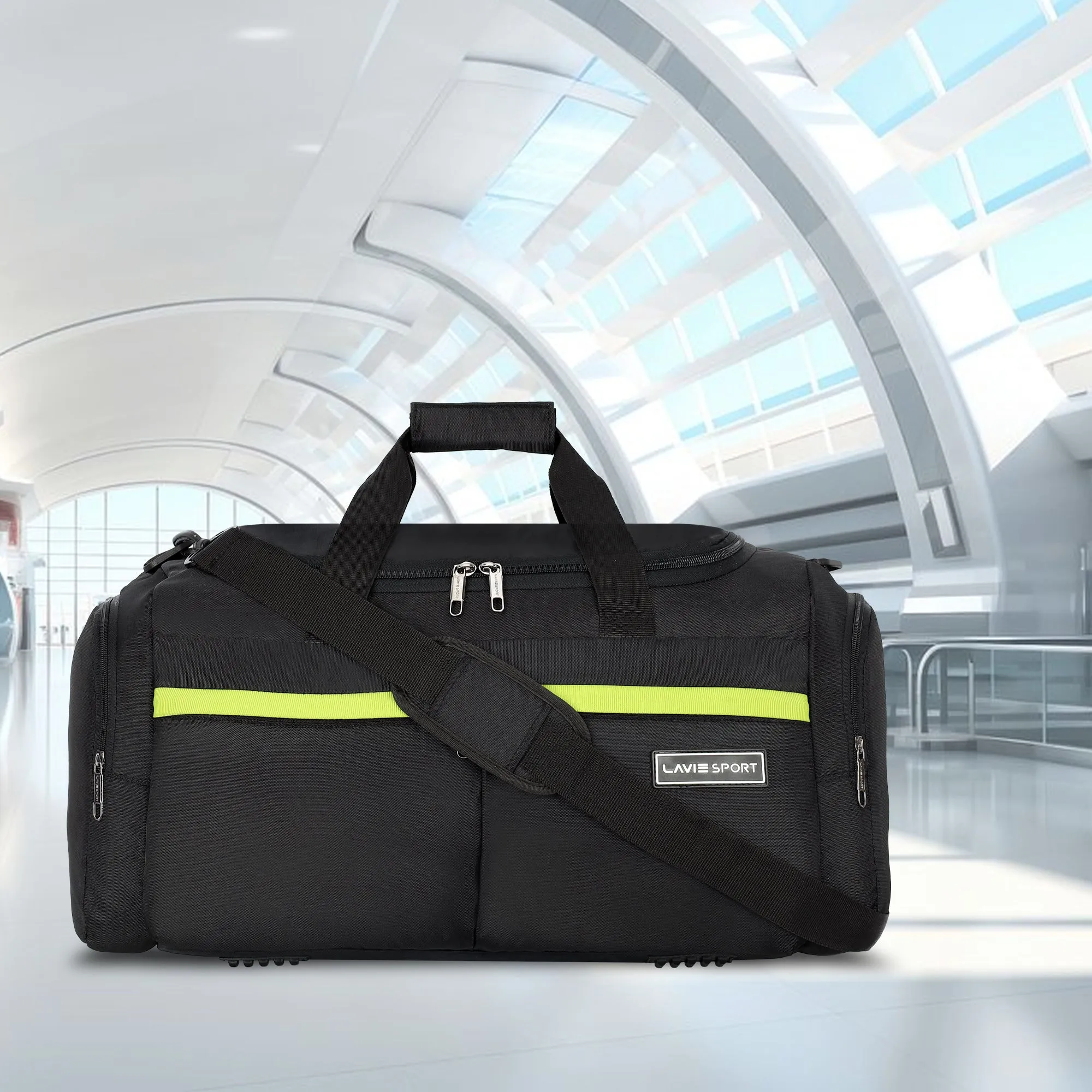 Lavie Sport Epitome 55 cms Medium Duffle Bag For | Airbag| Duffle