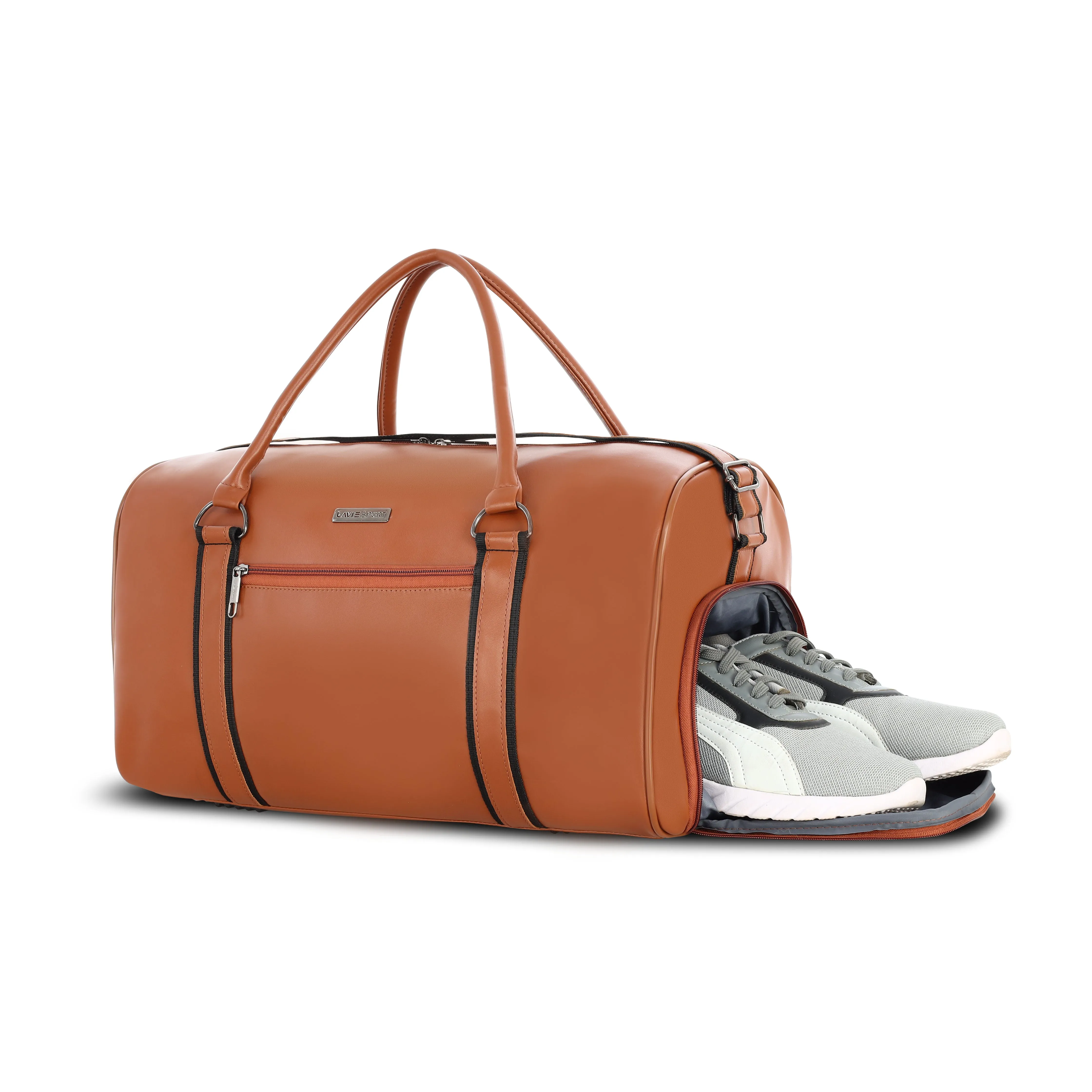 Lavie Sport Pilot 32L Unisex Duffle Bag - Tan Colour