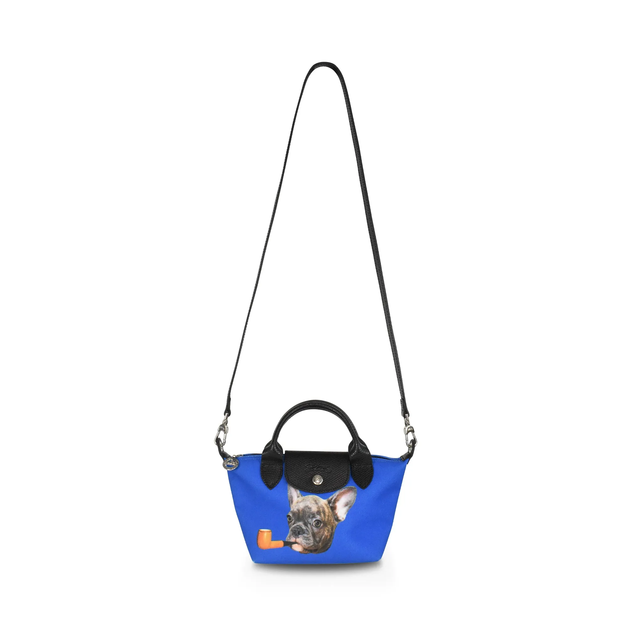 Longchamp x Toiletpaper'Le Pliage XS' Handbag