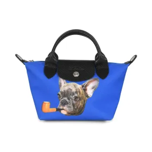 Longchamp x Toiletpaper'Le Pliage XS' Handbag