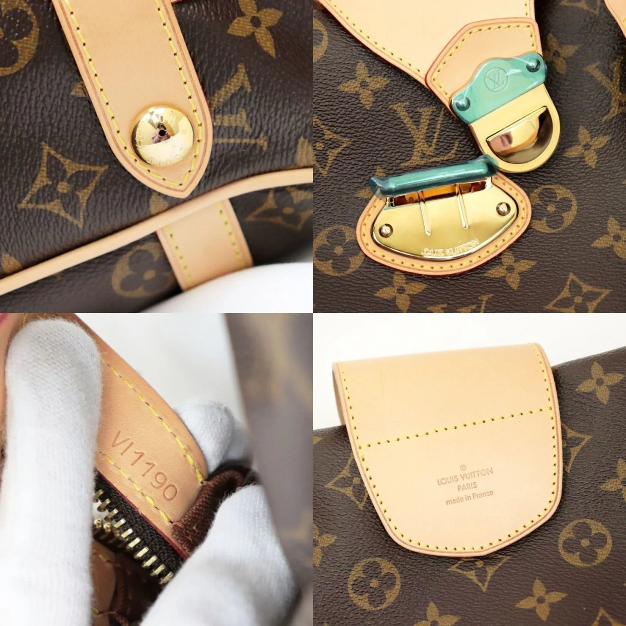 Louis Vuitton 19 Year Monogram Stresa PM Shoulder Bag Tote Ladies Brown M51186