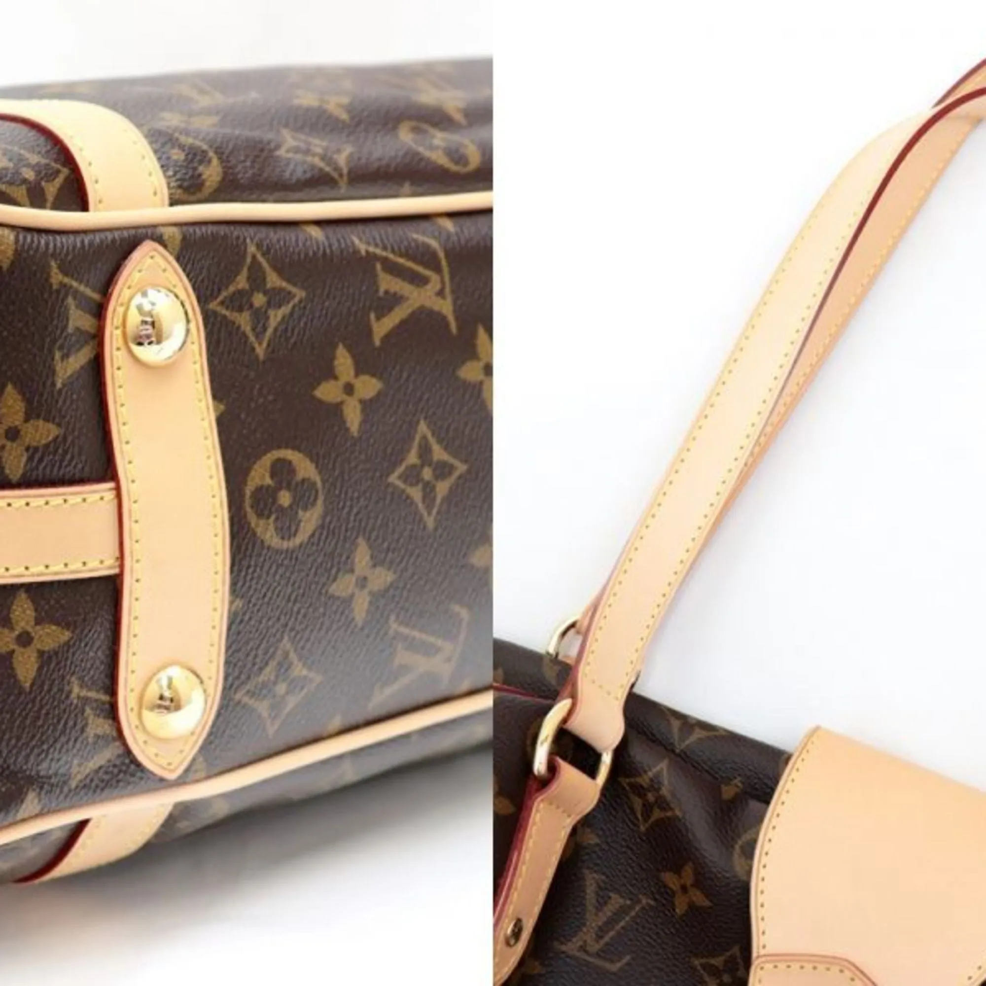 Louis Vuitton 19 Year Monogram Stresa PM Shoulder Bag Tote Ladies Brown M51186